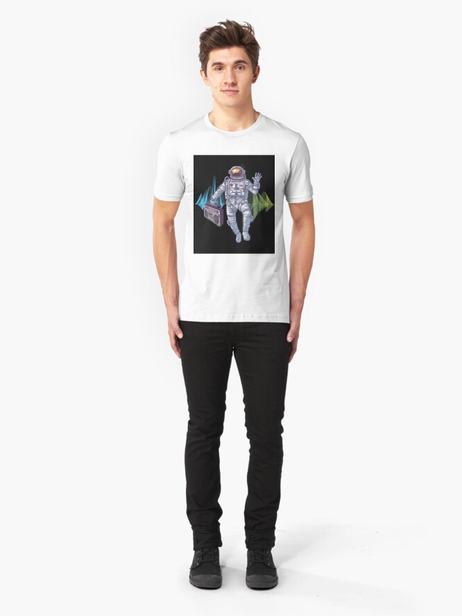 astronaut boombox shirt