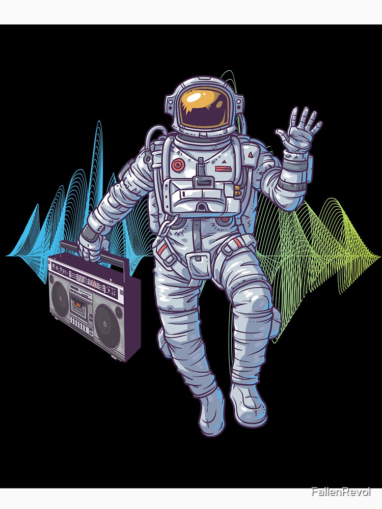 astronaut boombox shirt