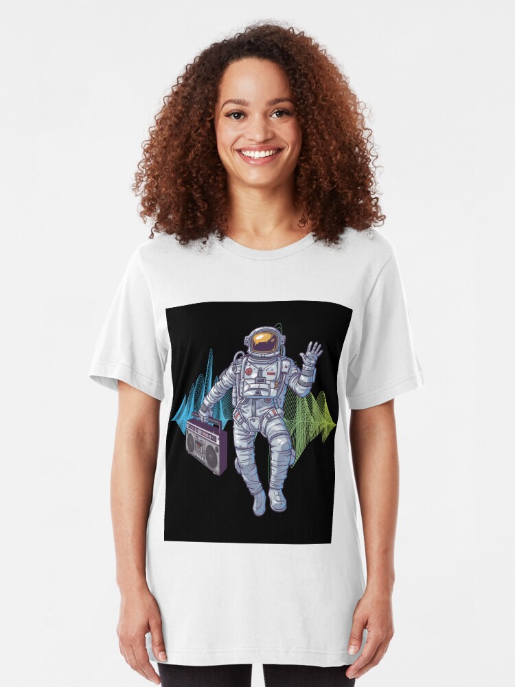 astronaut boombox shirt