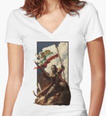 Fallout New Vegas Women's Fitted V-Neck T-Shirt