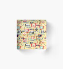 Travel Back in Time Acrylic Block