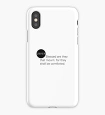 Jesus' words Bible verse Matthew 5:4 iPhone Case