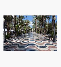 Alicante wavy pavement Photographic Print