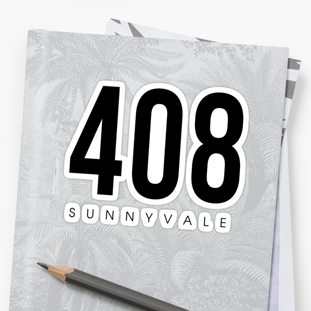 sunnyvale-ca-408-area-code-design-sticker-by-cartocreative-redbubble