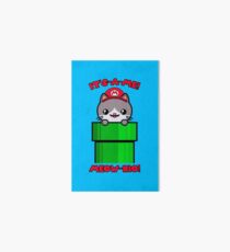 Cute Cat Funny Kawaii Mario Parody Art Board