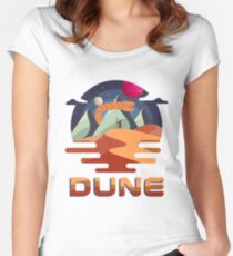 Dune Vintage Retro Movie Graphic Fitted Scoop T-Shirt