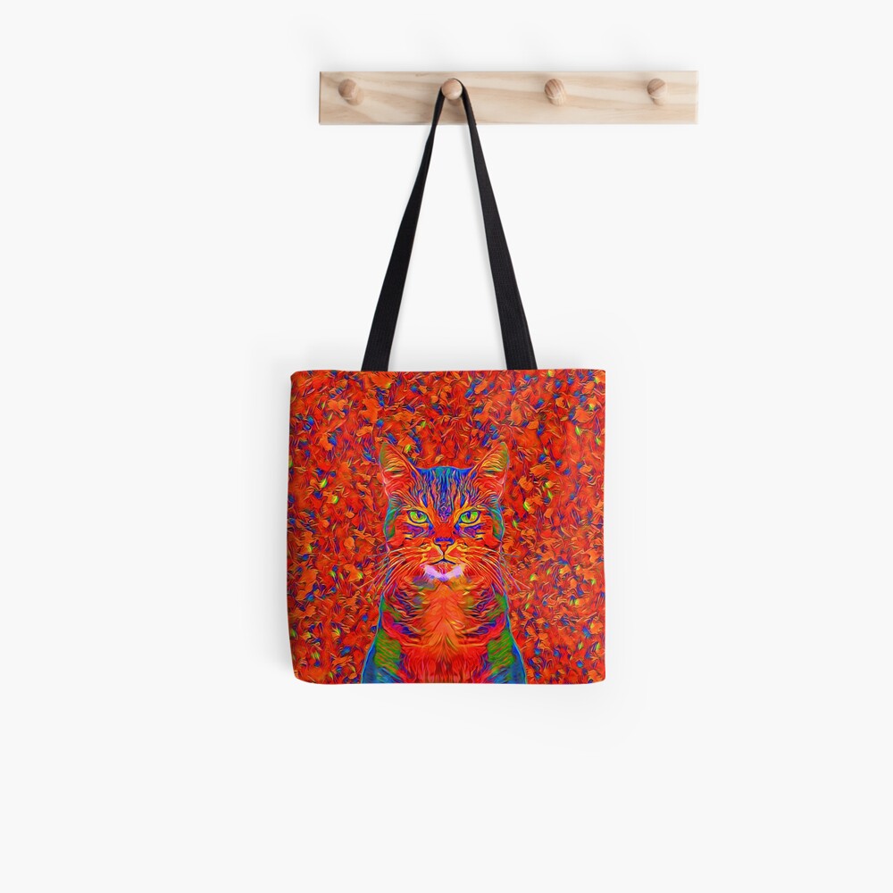 Red Cat Tote Bag