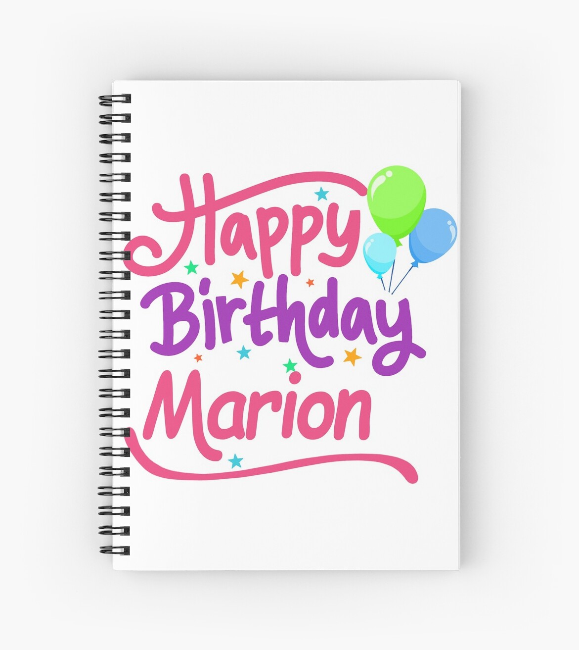   Joyeux anniversaire Marion   Cahiers  spirale par PM 