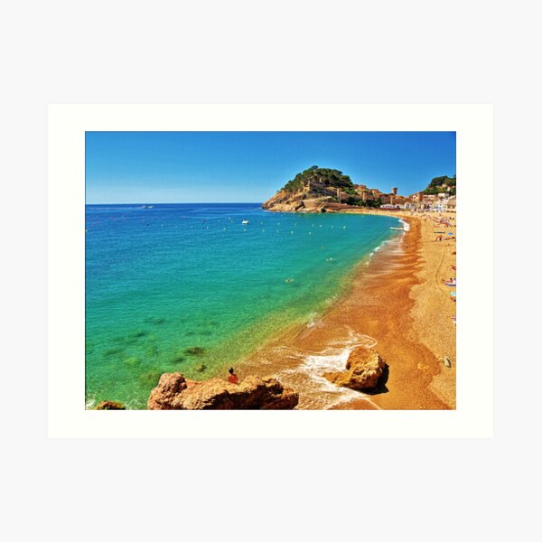 Tossa Beach - Tossa de Mar, Spain Art Print