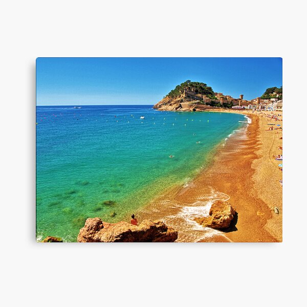 Tossa Beach - Tossa de Mar, Spain Canvas Print