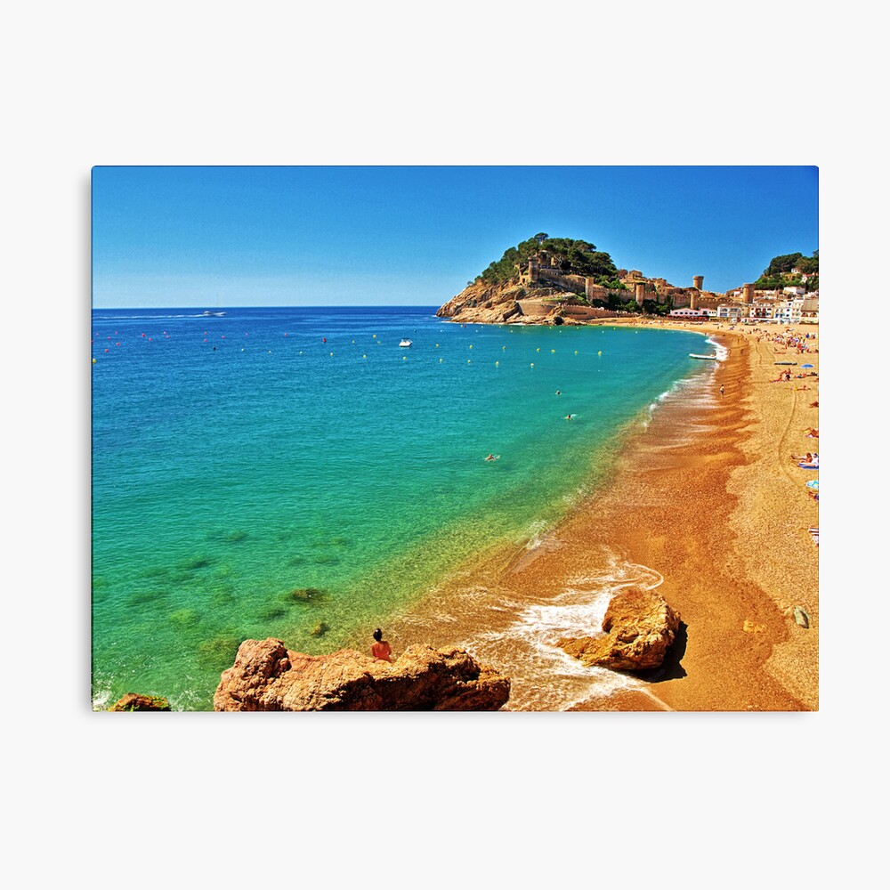 Tossa Beach - Tossa de Mar, Spain Canvas Print