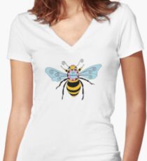 Bee Yourself Women's Fitted V-Neck T-Shirt