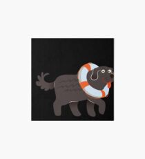 Big And Cute Newfoundland Art Board