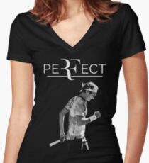 Camiseta entallada de cuello en V RF