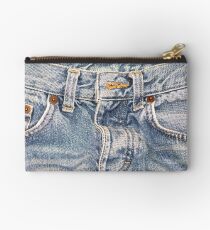 Blue Jeans Zipper Pouch