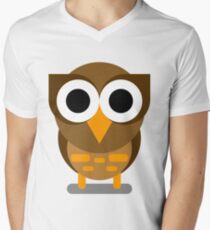Cute Flat Maya Owl Men's V-Neck T-Shirt