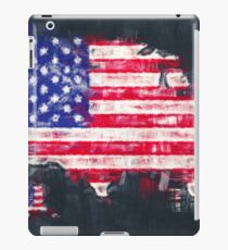 United States of America map artwork painting illustration iPad Case/Skin