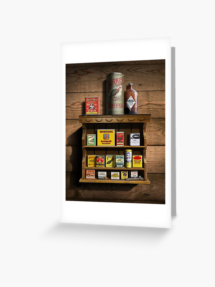 Old Fashioned Spice Rack And Spice Tins Spice Vintage Spice Tins