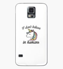 Ich glaube nicht an Menschen Hülle & Klebefolie für Samsung Galaxy