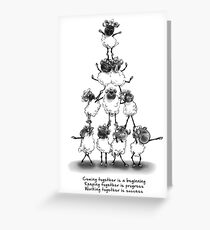 Teamwork quote Greeting Card
