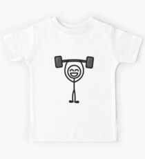 weight lifter Kids Tee