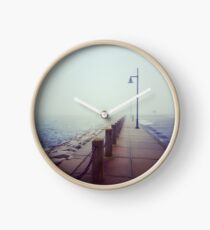 A Foggy Pier Clock
