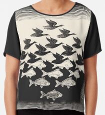 Ciel et eau I - Maurits Cornelis Escher Top mousseline