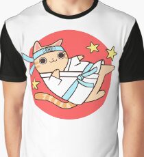 Karate Cat Graphic T-Shirt