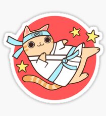 Karate Cat Sticker