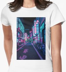Tokio - Ein Neon-Wunderland Tailliertes T-Shirt für Frauen