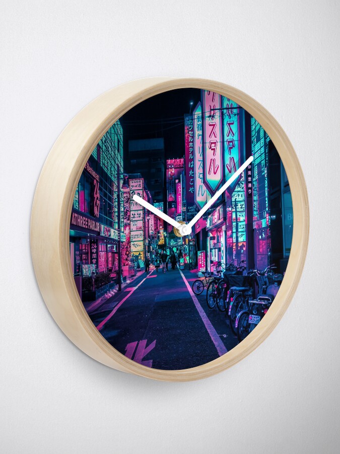 Alternate view of Tokyo - A Neon Wonderland Clock