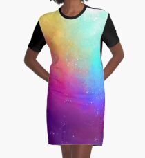 Galaxy Sky Graphic T-Shirt Dress