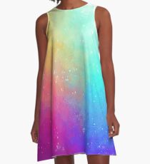 Galaxie Himmel A-Linien Kleid