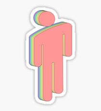 Rainbow Billie Eilish logo Sticker