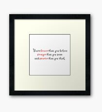 "Smarter than You Think" Framed Print