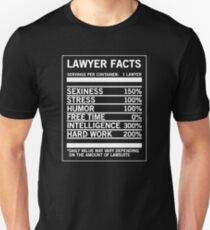 Lawyer Facts Funny Cool Attorney Gift T-Shirt Unisex T-Shirt