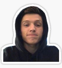 tom holland in hoodie Sticker