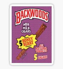 Backwoods Honey Berry Cigar Leafs Sticker