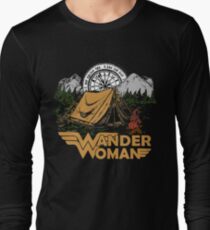 Wander Woman Funny Camping Love Gift for Women T-shirt Long Sleeve T-Shirt