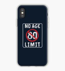 No Age Limit 80th Birthday Gifts Funny B-day for 80 Year Old iPhone Case