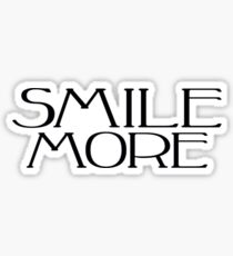 smile more painting mixed media stickers redbubble
