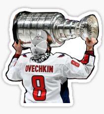 Alex Ovechkin Hoisting the Stanley Cup - Washington Capitals 2018 #8 Sticker