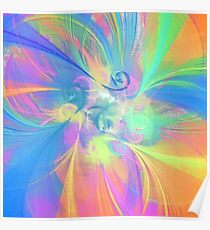 Abstract color mix Poster