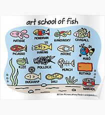 art school of fish Poster