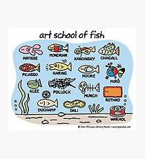 art school of fish Photographic Print