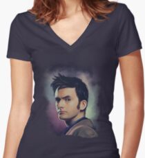David Tennant Women's Fitted V-Neck T-Shirt