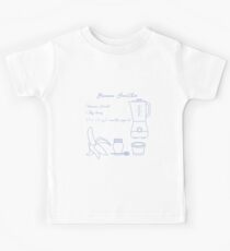 Banana smoothie. Healthy eating habits. Kids Tee