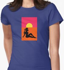 Pop Art Sexy Robot Girl Women's Fitted T-Shirt
