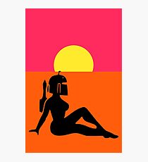 Pop Art Sexy Robot Girl Photographic Print