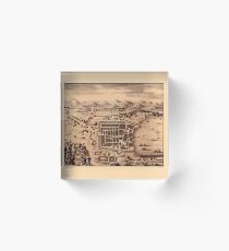 Map Of Como 1729 Acrylic Block